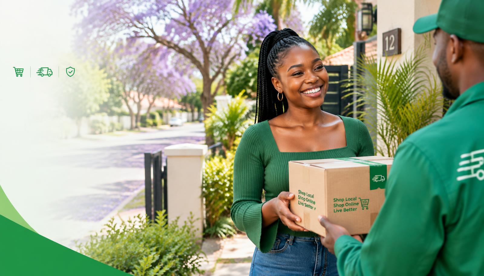 Customer receiving a Musika delivery in Harare