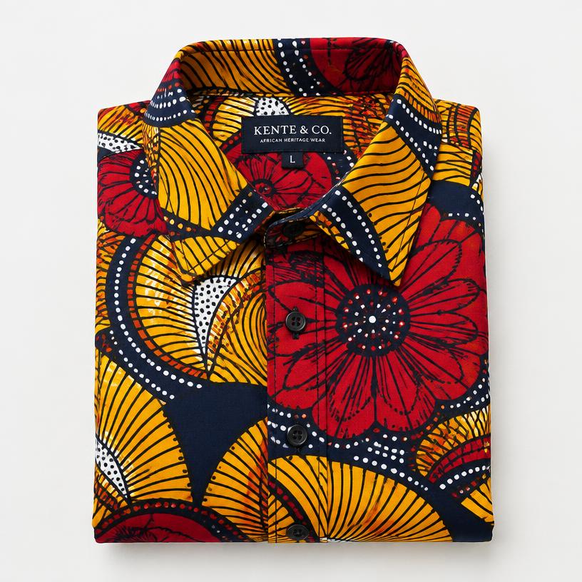 Wax Print Short-Sleeve Shirt